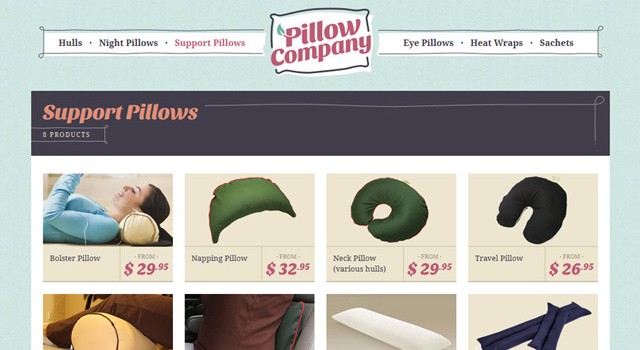 Pillow Company Identity &amp; Website